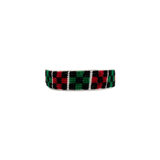 Tatreez Bracelet (White/Black)