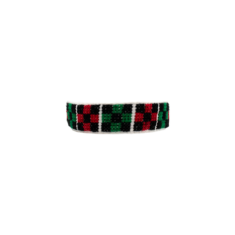 Tatreez Bracelet (White/Black)