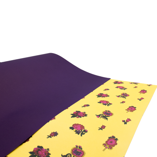 Wrapping Paper Floral + Purple
