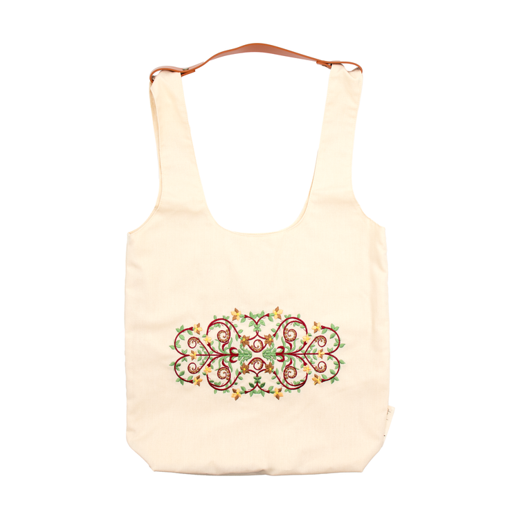 Dalu x Wadha Mohsin Al-Athba Totebag With Leather Handle