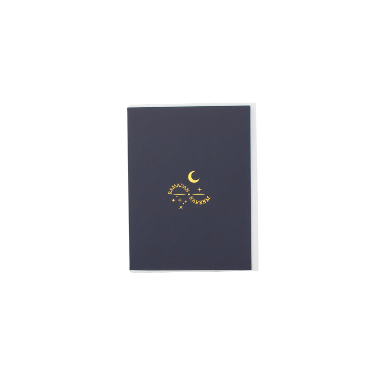 Ramadan Kareen Greeting Card Blue