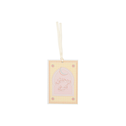 Ramadan Kareem Gift Tag Pink