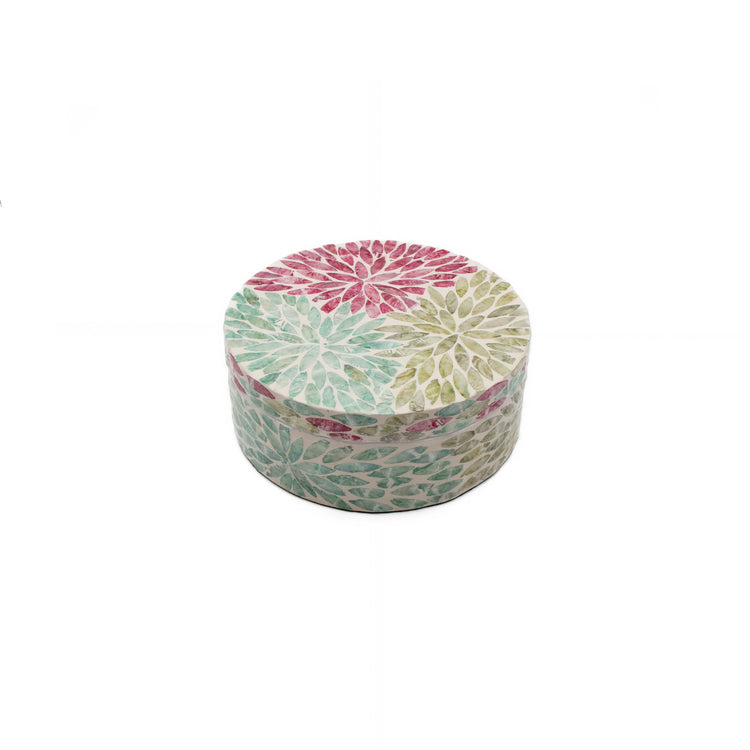 Mother of Pearl Round Box Trio (S)