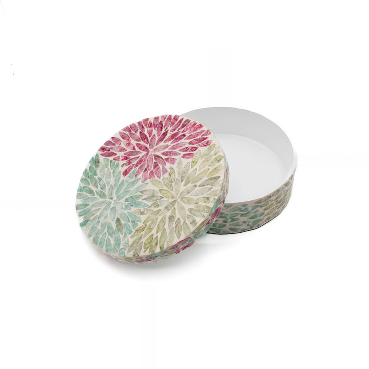 Mother of Pearl Round Box Trio (S)