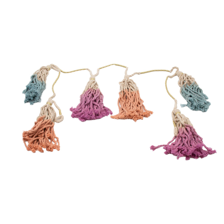 Cotton Macrame Tassel Banner