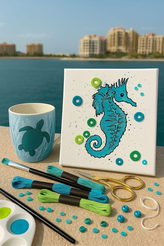 Brush & Stitch – Ocean Edition by Rasha & Janiththri(13/08/2025, 4:30PM – 7:30PM)